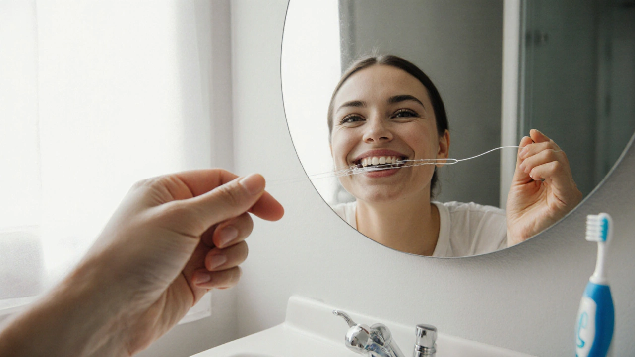 Jak používat mezizubní nit správně - krok za krokem pro čistší zuby