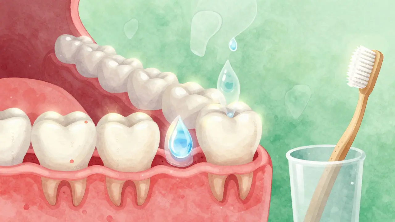 Sliny obnovují zubní sklovinku minerály, když kyselina ustupuje, v klidném prostředí.