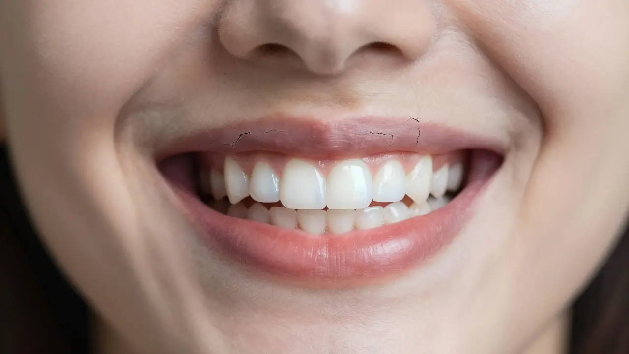 Transformation of a smile over time showing whitening, staining, and enamel damage.