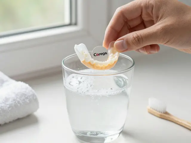 Jak používat čistící tablety Corega pro nasazovací zuby: krok za krokem