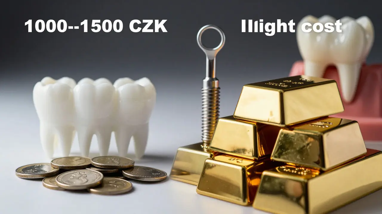 Porovnání nízké ceny prevence a vysoké ceny implantátů