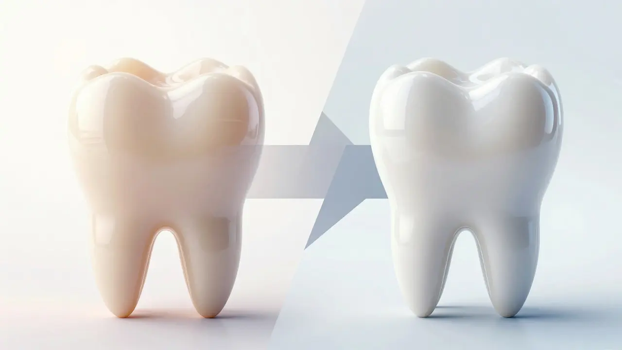 Srovnání matného kompozitu a lesklého porcelánu